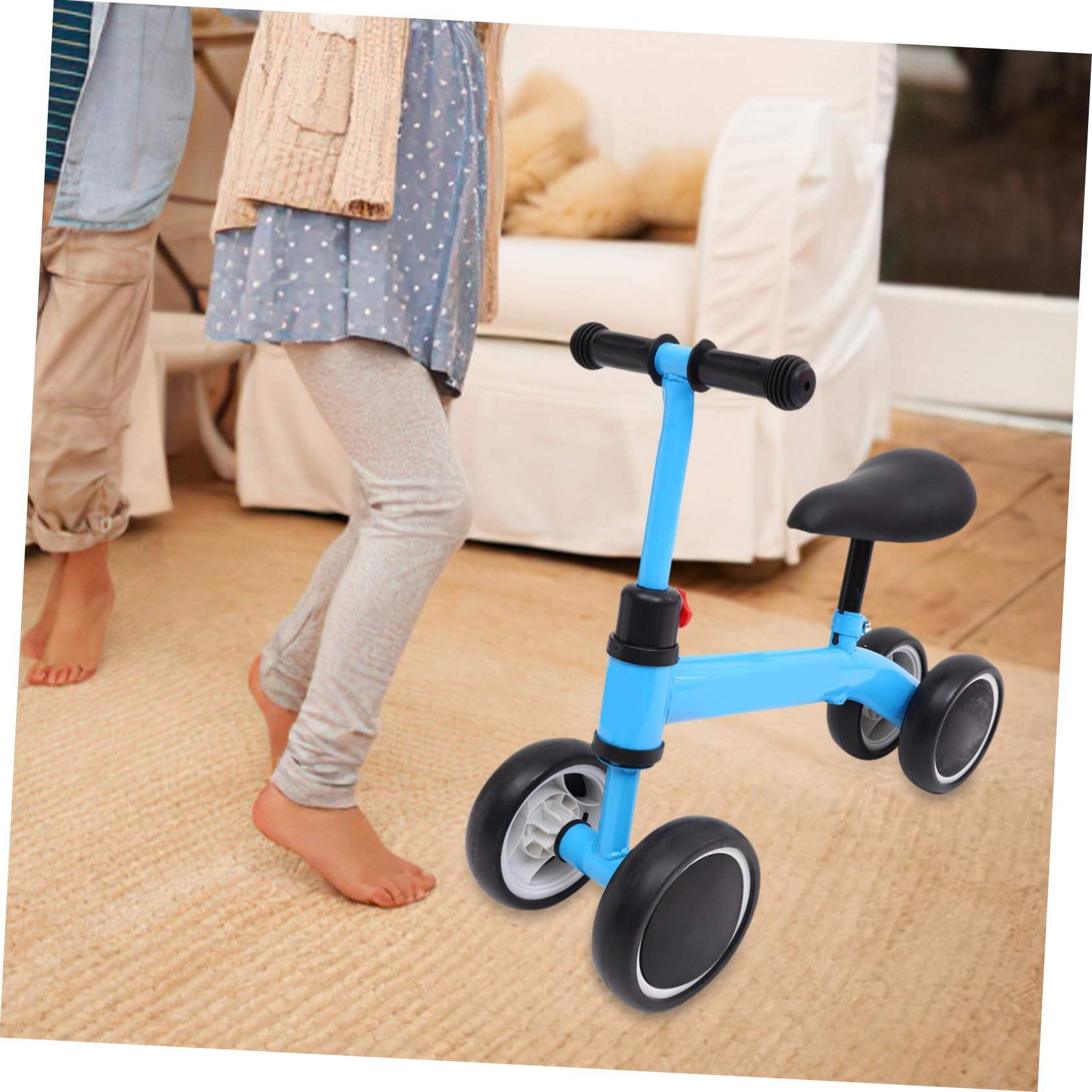 Draisienne 4 Roues en Acier au Carbone et Eva pour Garçon et Filles