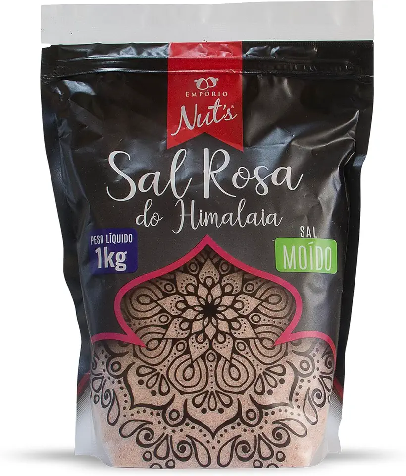 Sal Rosa do Himalaia Fino 1000g - Empório Nut's