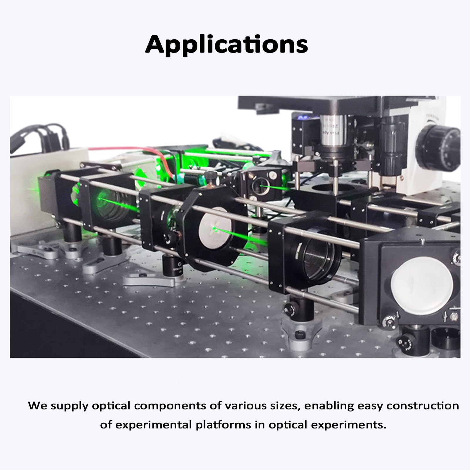 Support de miroir réglable, cadre de conversion de chemin de lumière à angle droit de 16 mm, élément optique en aluminium pour une utilisation en laboratoire, idéal pour les expériences scientifiques