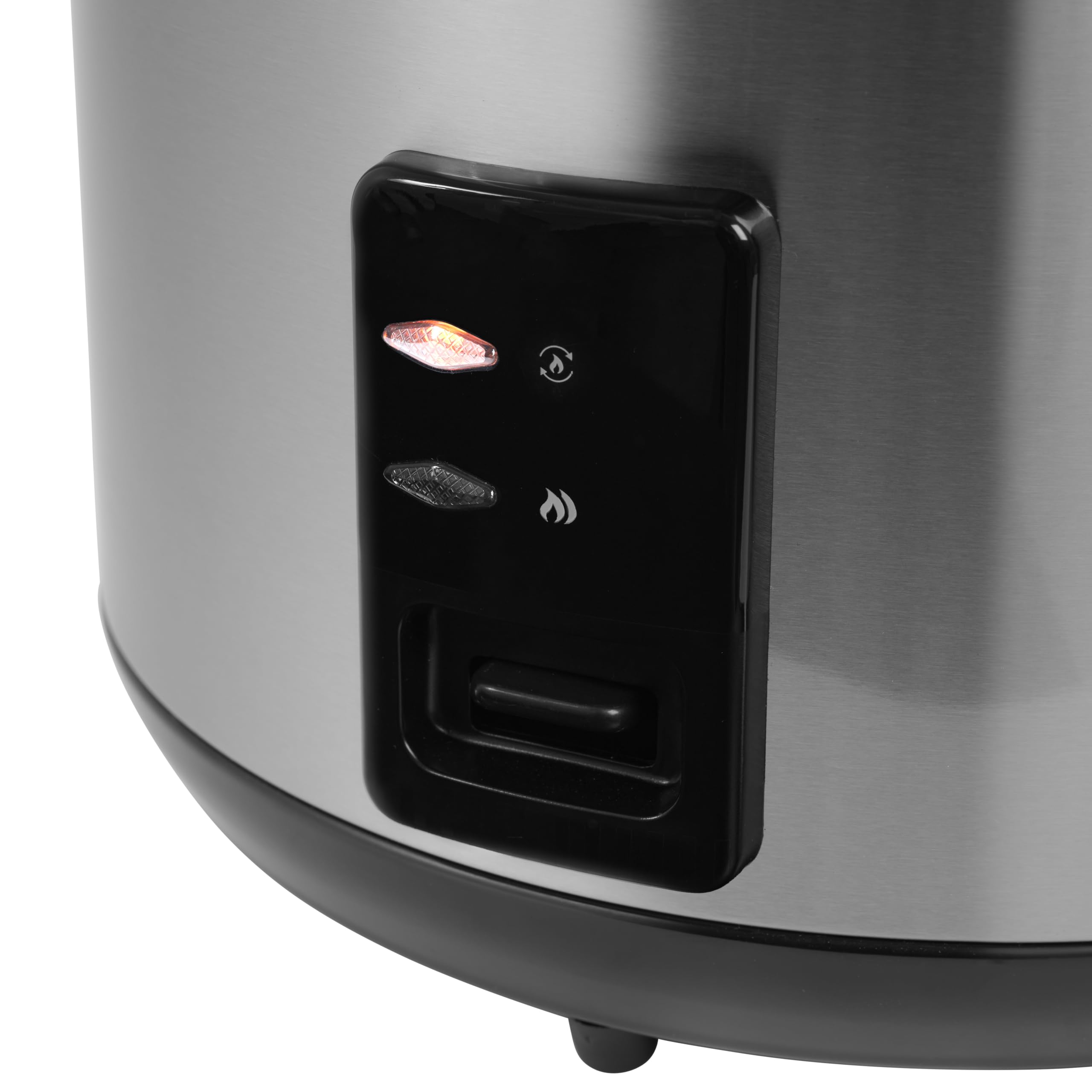 Tristar Cuociriso, Capacità 2,8 L, Sistema di Riscaldamento da 1000 W, Corpo in Acciaio Inox, Pentola Antiaderente, Cestello per Vapore, RK-6158