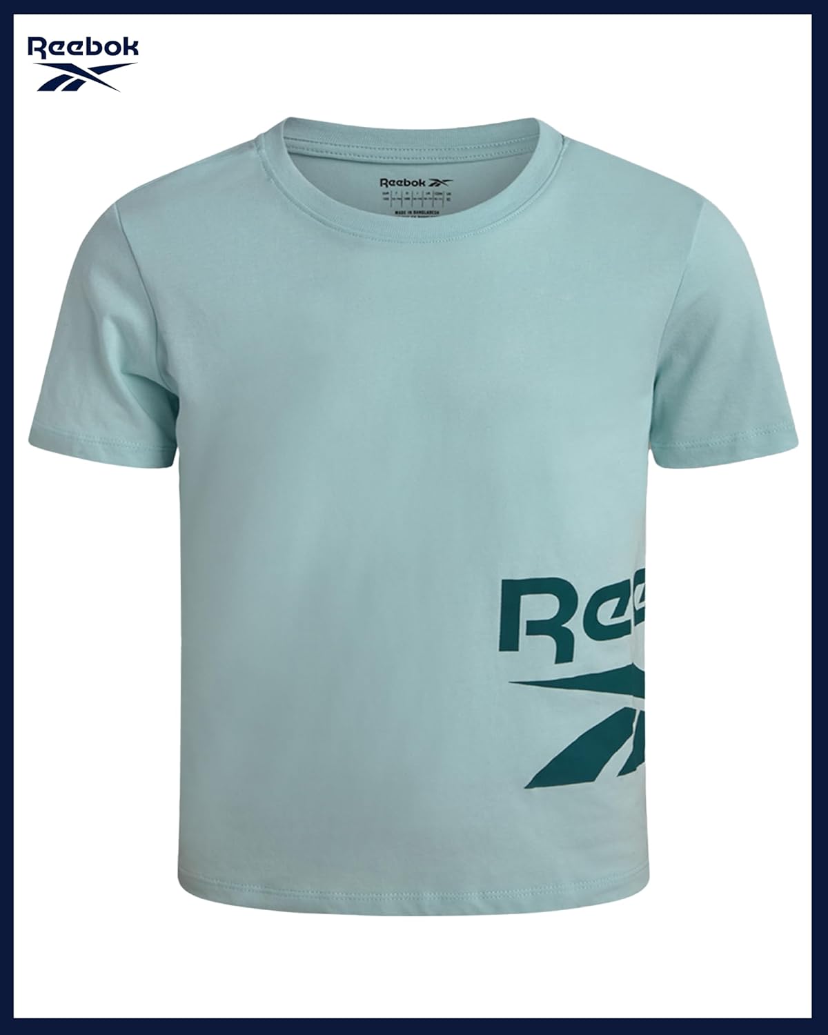 Reebok Boys Athletic Shorts Set - 3 Piece Summer Clothes Outfit with Graphic Tees and Boys Running Shorts for Active Kids