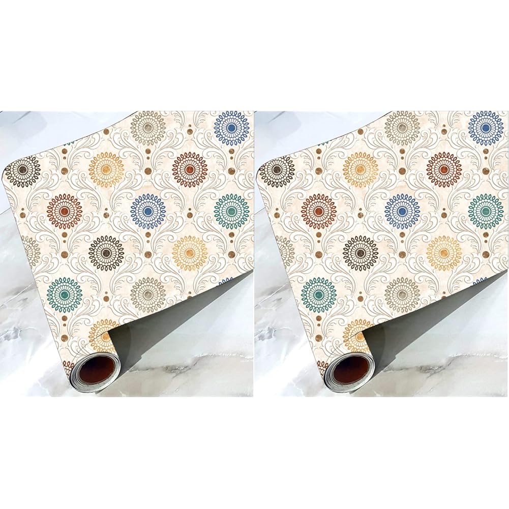 CABANA HOMES Wall Stickers DIY Botanical Wallpaper for Living Room (45 x 125 cm) (6 sq. ft) Decorative Self Adhesive Decals Bedroom Home Décor Office Ceiling, Light Yellow (Pack of 2) (B0D818669D) Amazon Price History, Amazon Price Tracker