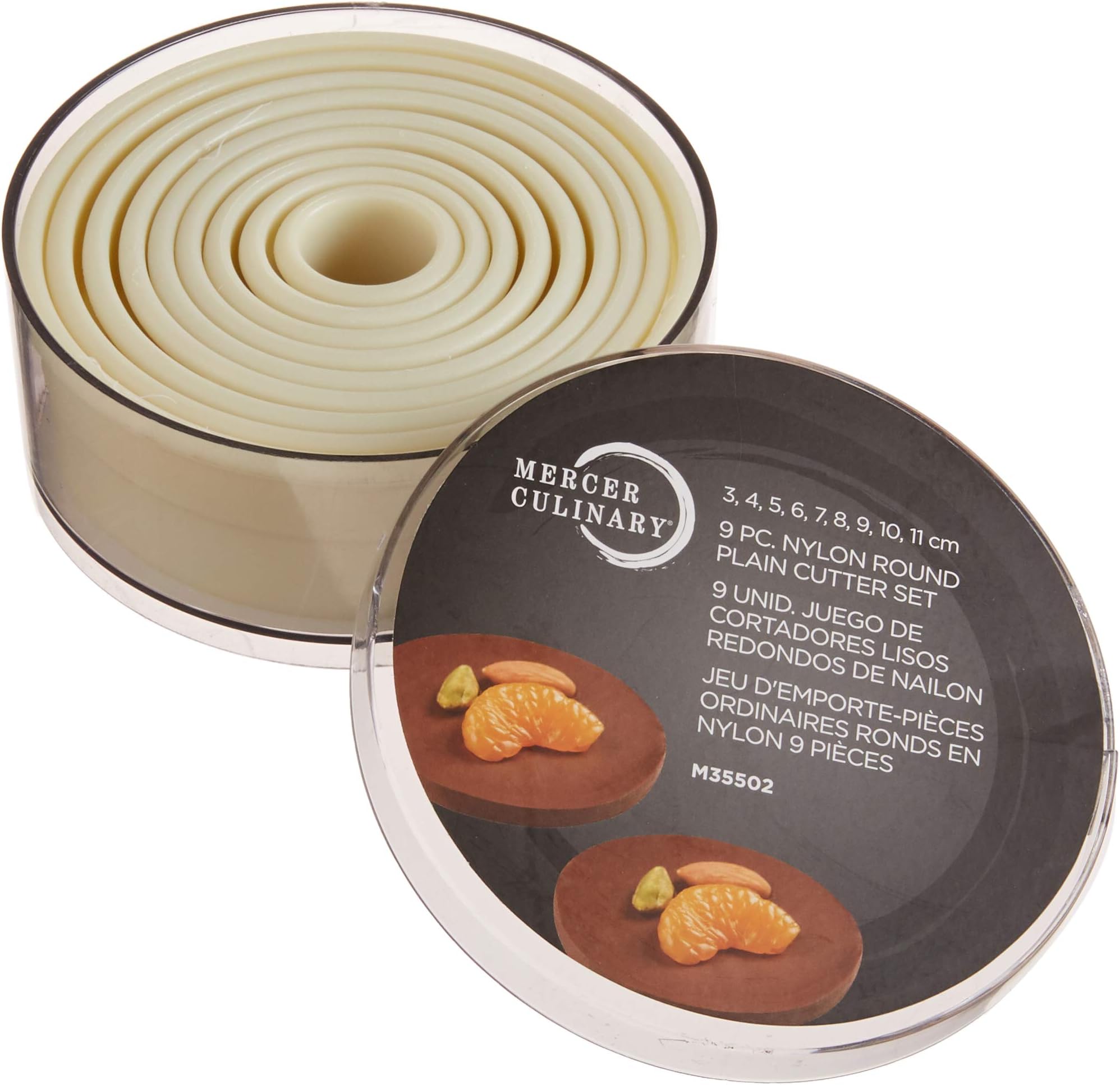 Mercer Culinary Nylon_Cutter_Set, 12x12x5 cm, Off-white