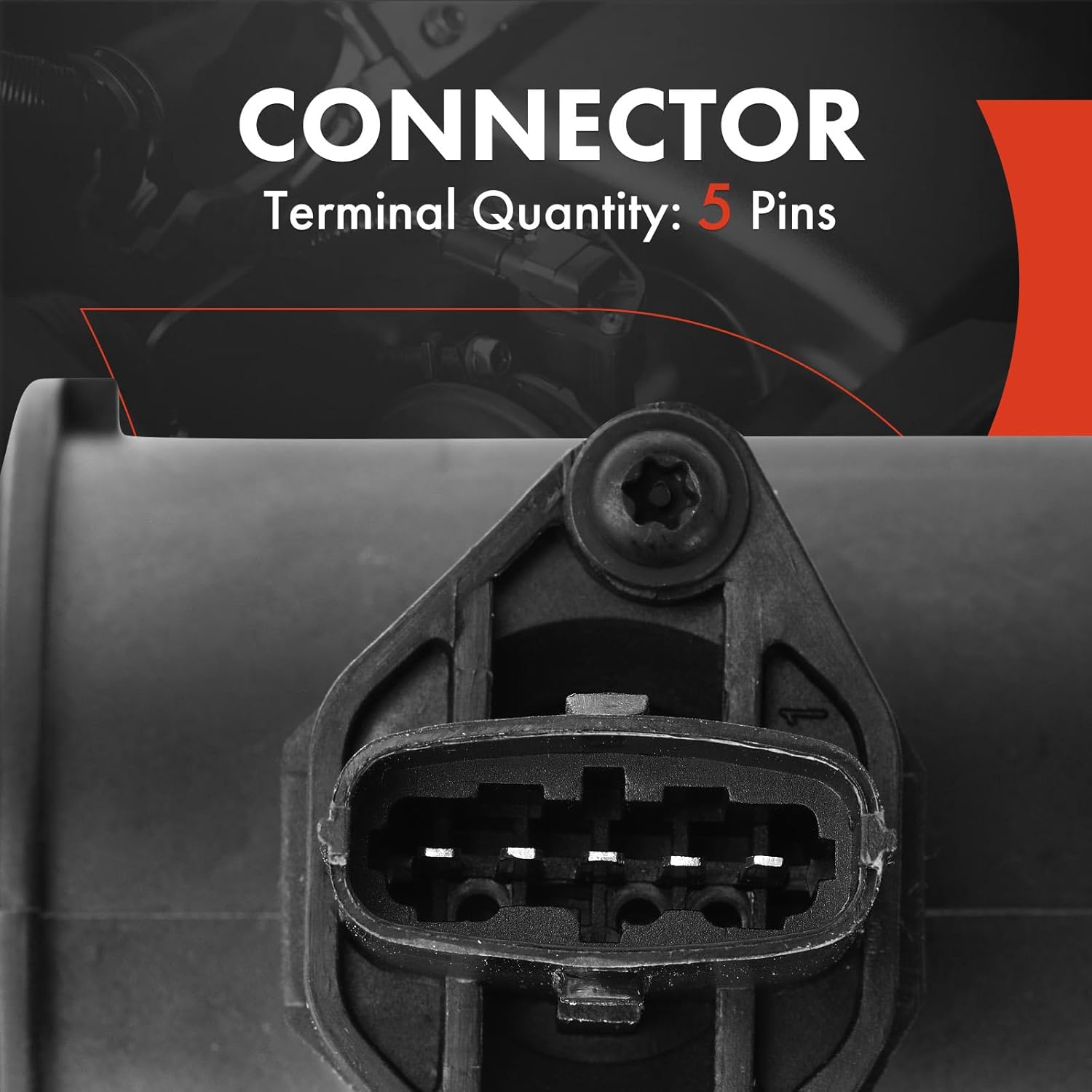 A-Premium Mass Air Flow Sensor Meter Assembly - [W/ 5Pins] - DOHC, 6Cyl 3.0L - Compatible with Cadillac Catera 1999-2001 & Saturn L300 2001-2003, LS2 LW2 2000, LW300 2001-2003