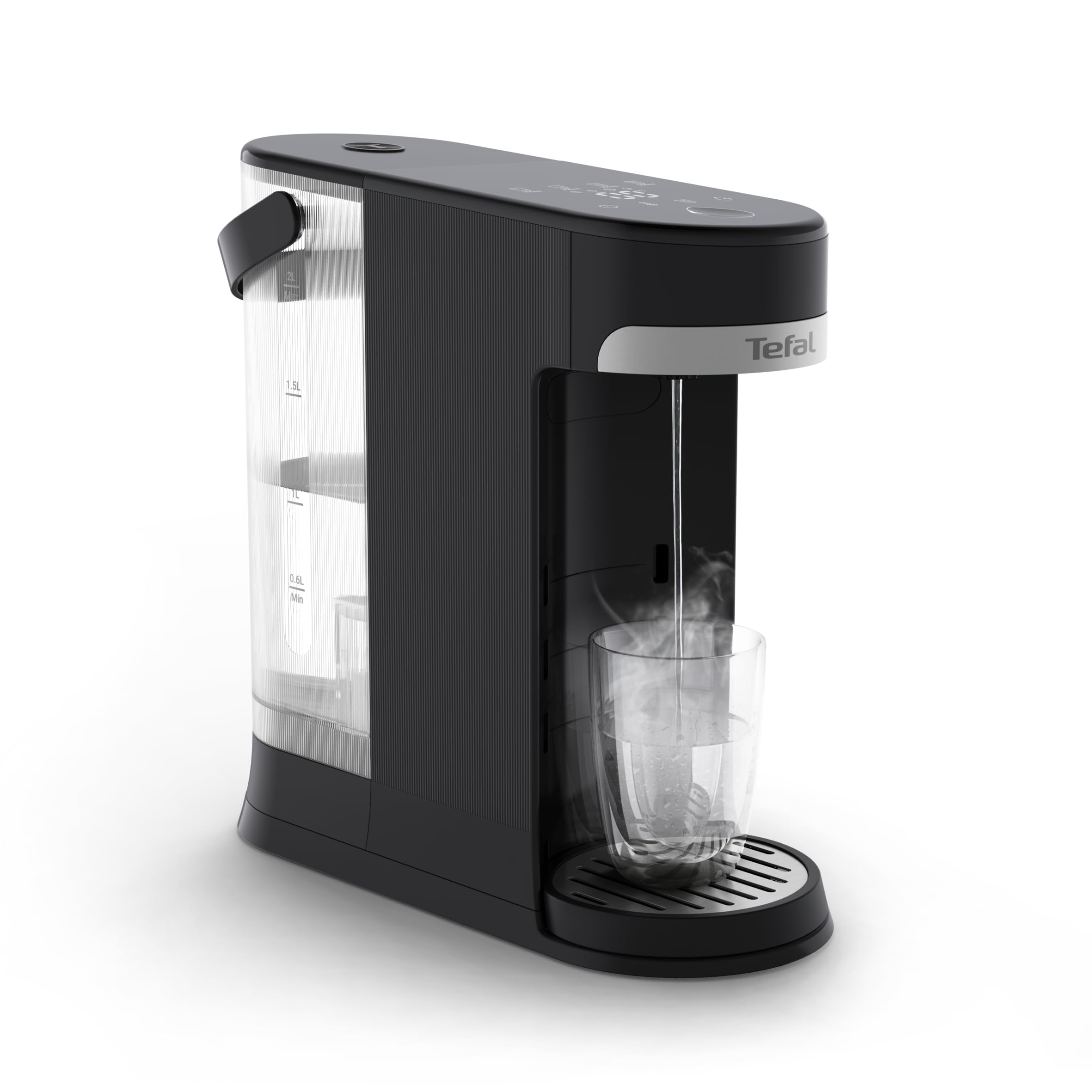 Tefal Tefal Instant Hot Water Dispenser, 2L Removeable Tank, Variable Temperatures & Cup Size Settings, Adjustable Cup Height, Descale