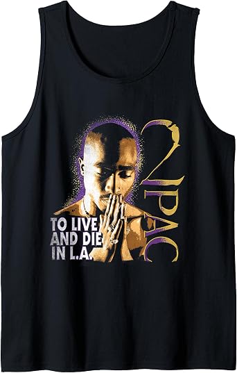 Official Tupac to Live and Die in LA Tank Top