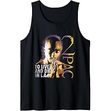 Official Tupac to Live and Die in LA Tank Top