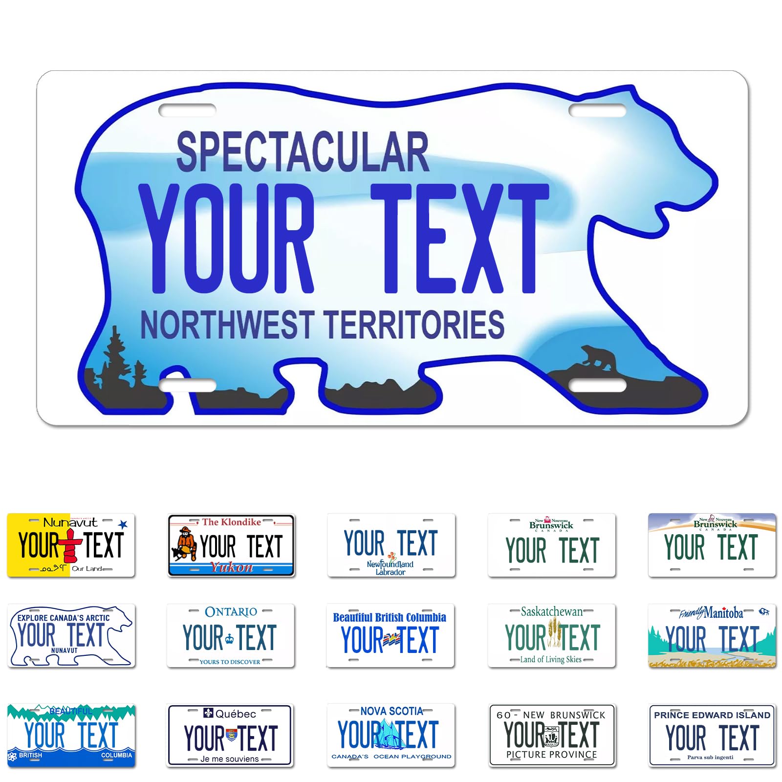 Ontario License Plate, 6"×12" Custom License Plate — view 25