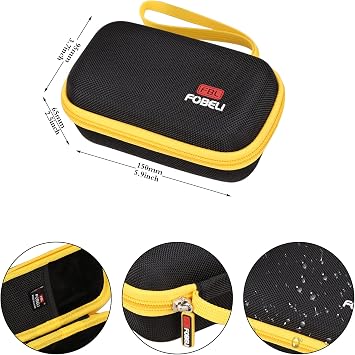 FBLFOBELI Hard Travel Carrying Case for FLUKE 101/for Aneng AN8008 Digital Multimeter, EVA Shockproof Protective Cover Storage Bag (Case Only)