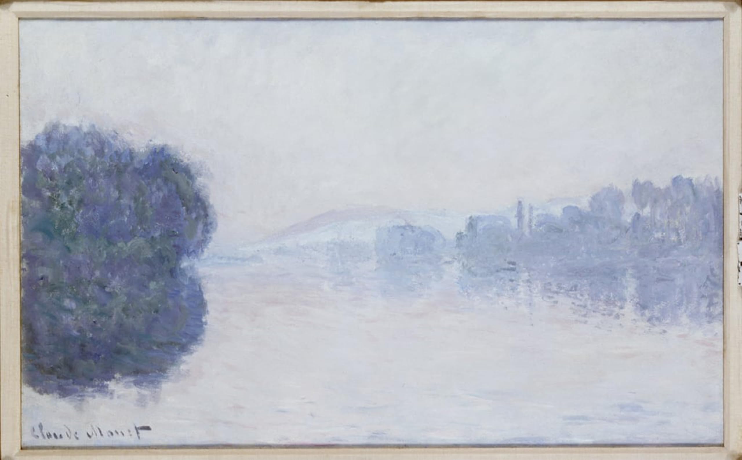 SERENDIPITP Aesthetic Poster Photo Wall Print Retro Picture the Seine Near Vernon Morning Effect by Claude Monet Modern Wall Artwork for Home Decor 60x90cm