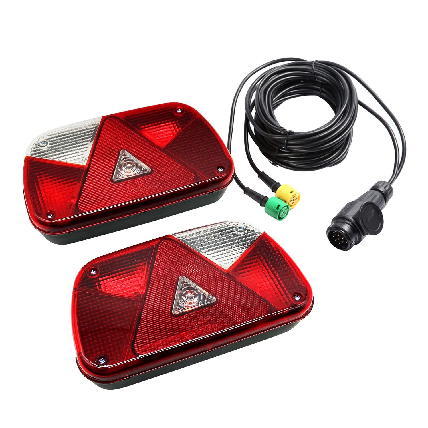 Buy ETUKER 1Pair Trailer Tail Lights Kit Trailer Rear Lamp, 12V