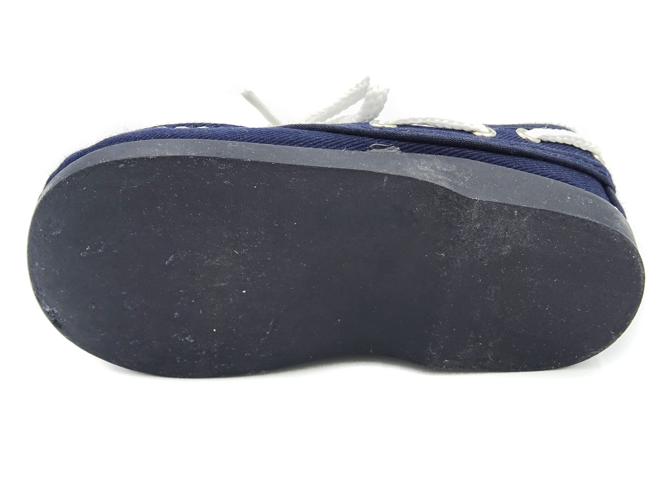 náutico para niño de Lona con Cordones Blancos Bebé niño