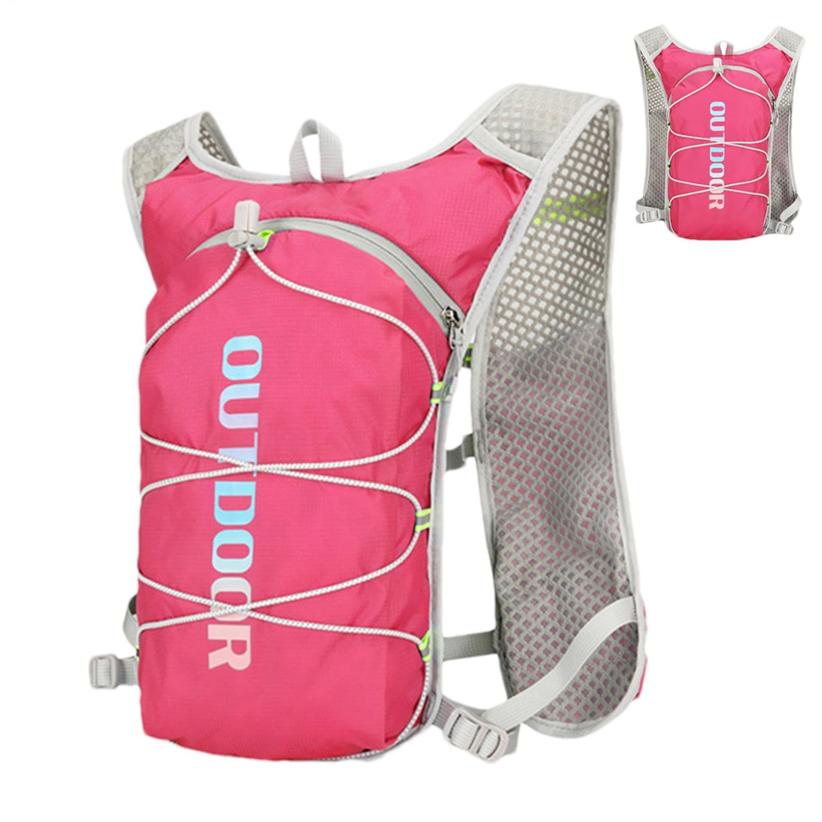 Mochila de hidratación impermeable chaleco de agua transpirable para running y trail 8