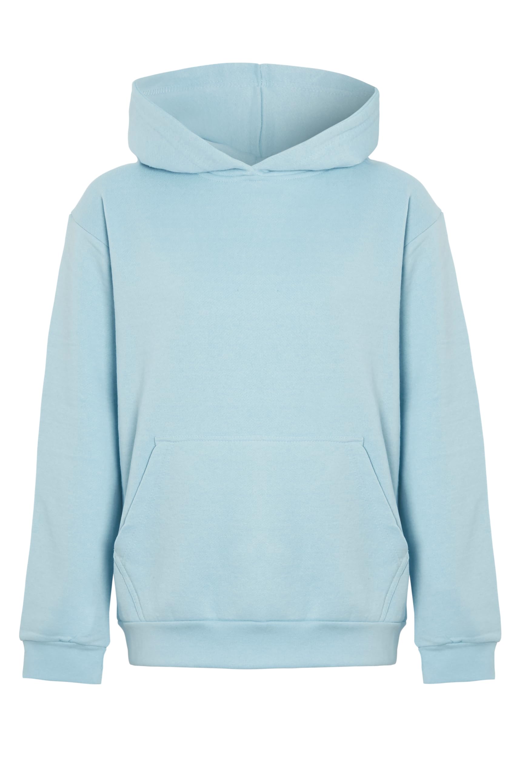 Imporio 11 Women's Sky Blue Lightweight Pullover Hoodie Soft Stylish Without Drawstring Hoodie Uk Size S-Xl (Uk, Alpha, S, Regular, Regular, )