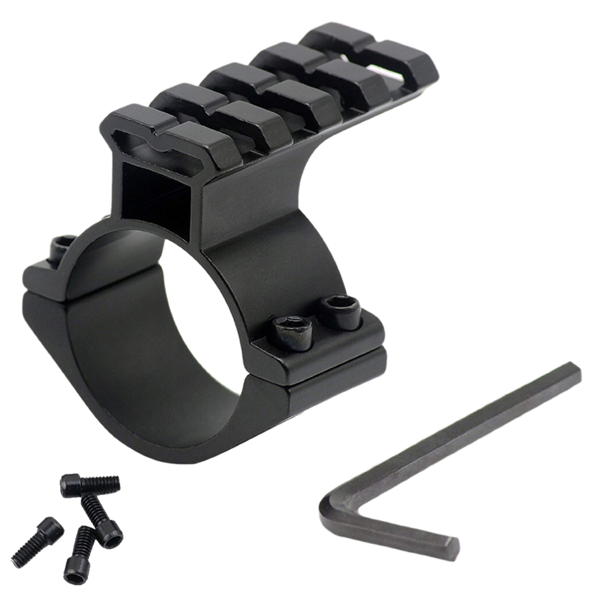 Rail Picatinny Anillo 25mm para Airsoft Rifle con Riel 20mm Tactico de Montaje Tubo Handguard para Armas Weaver Riser Keymod Adaptador Soporte Miras Telescopicas con Carril