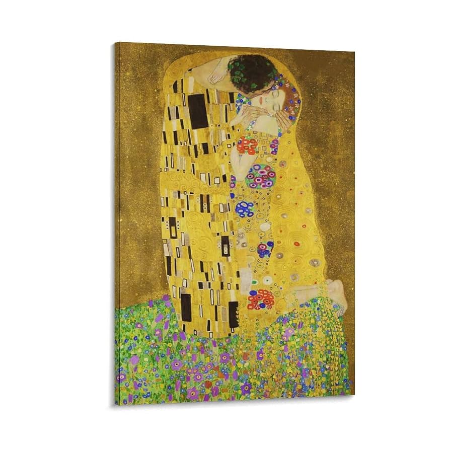 アートポスター クリムト 接吻 額入り 複製画販売 クリムト 接吻 額縁付き : 絵画販売のアートギャラリー