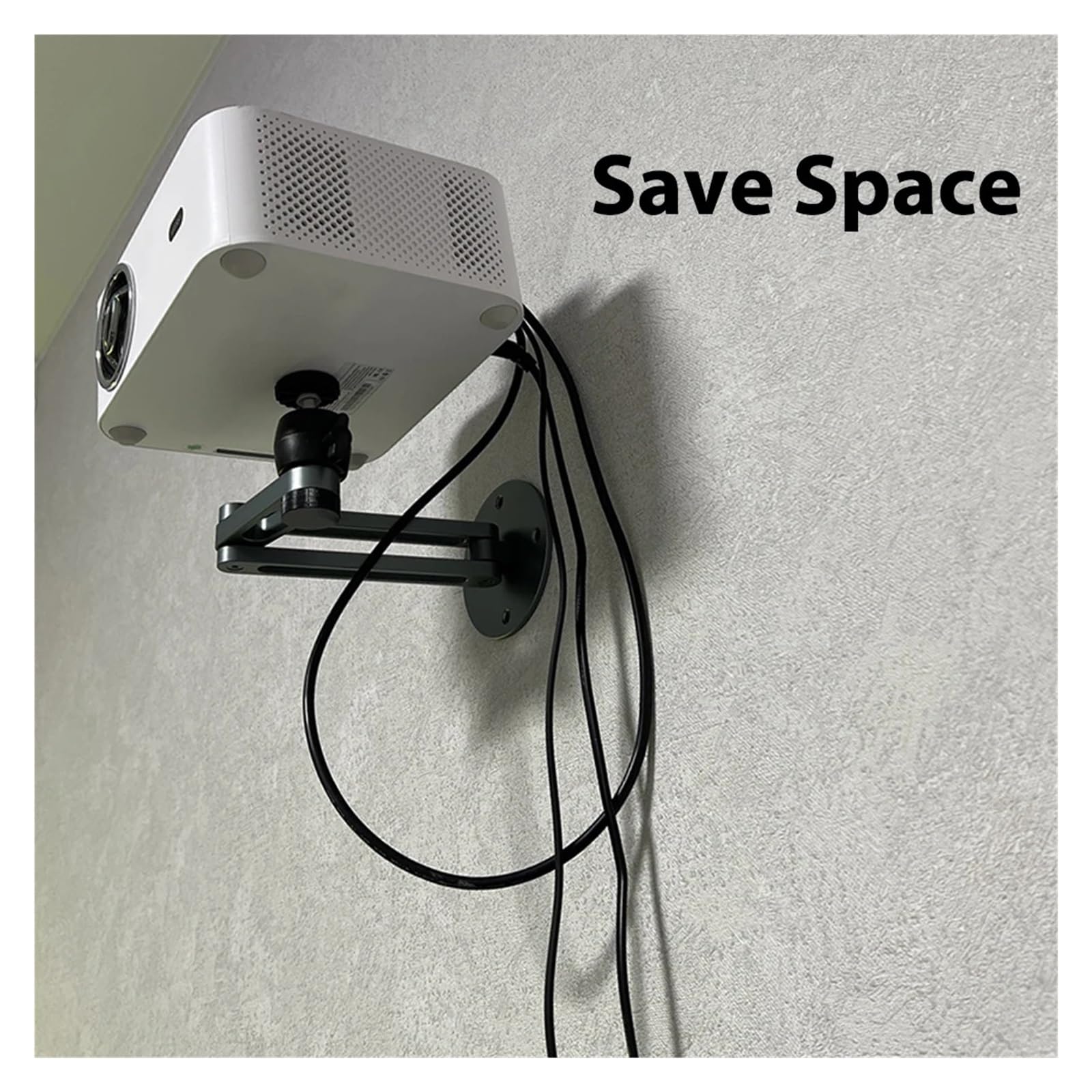 Projector Wall Mount, Foldable, 1/4" Thread