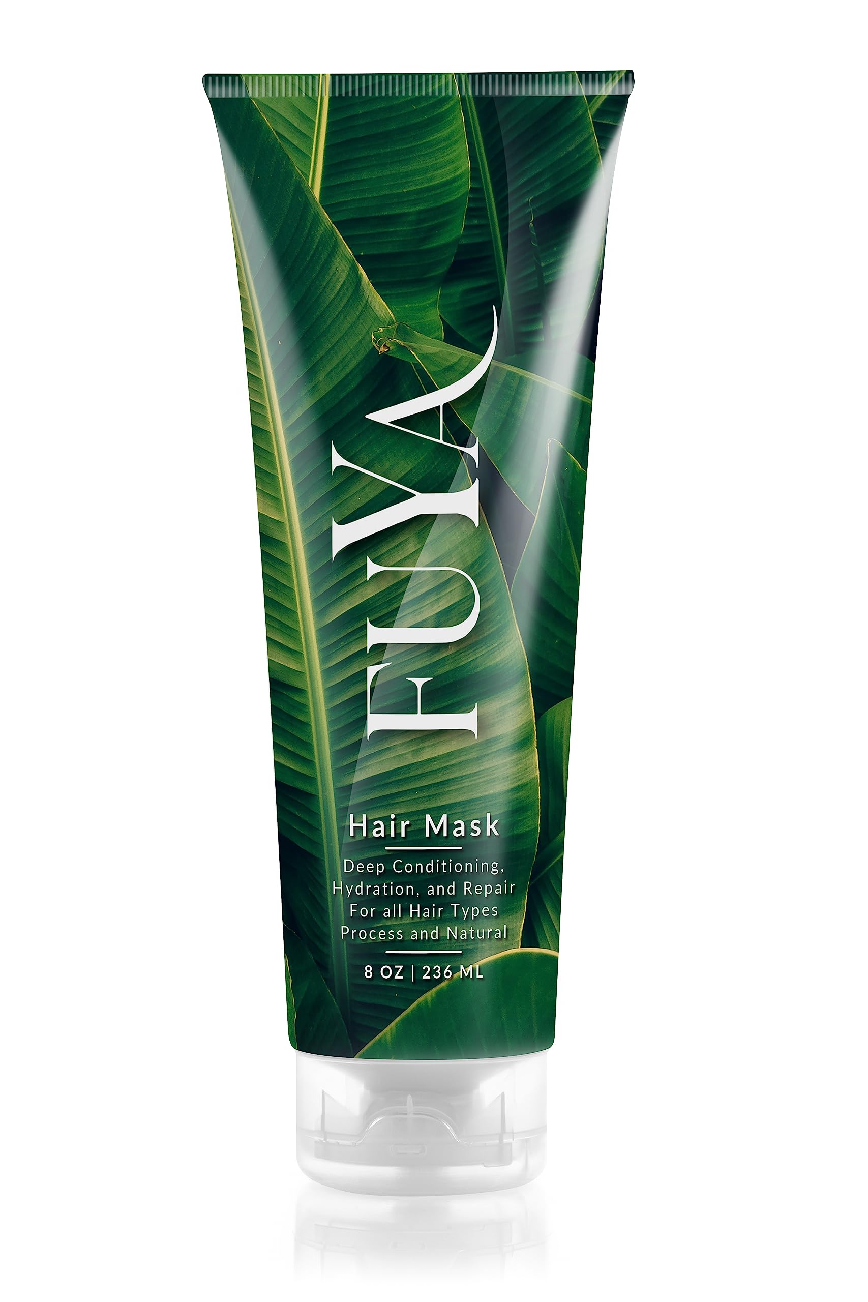 FUYA Deep Conditioning Hair Mask – Hydrating Repair Treatment for All Hair Types, Anti-Frizz Moisturizing Formula with Shea Butter & Almond Oil for Soft, Shiny, Manageable Hair – 8 oz
