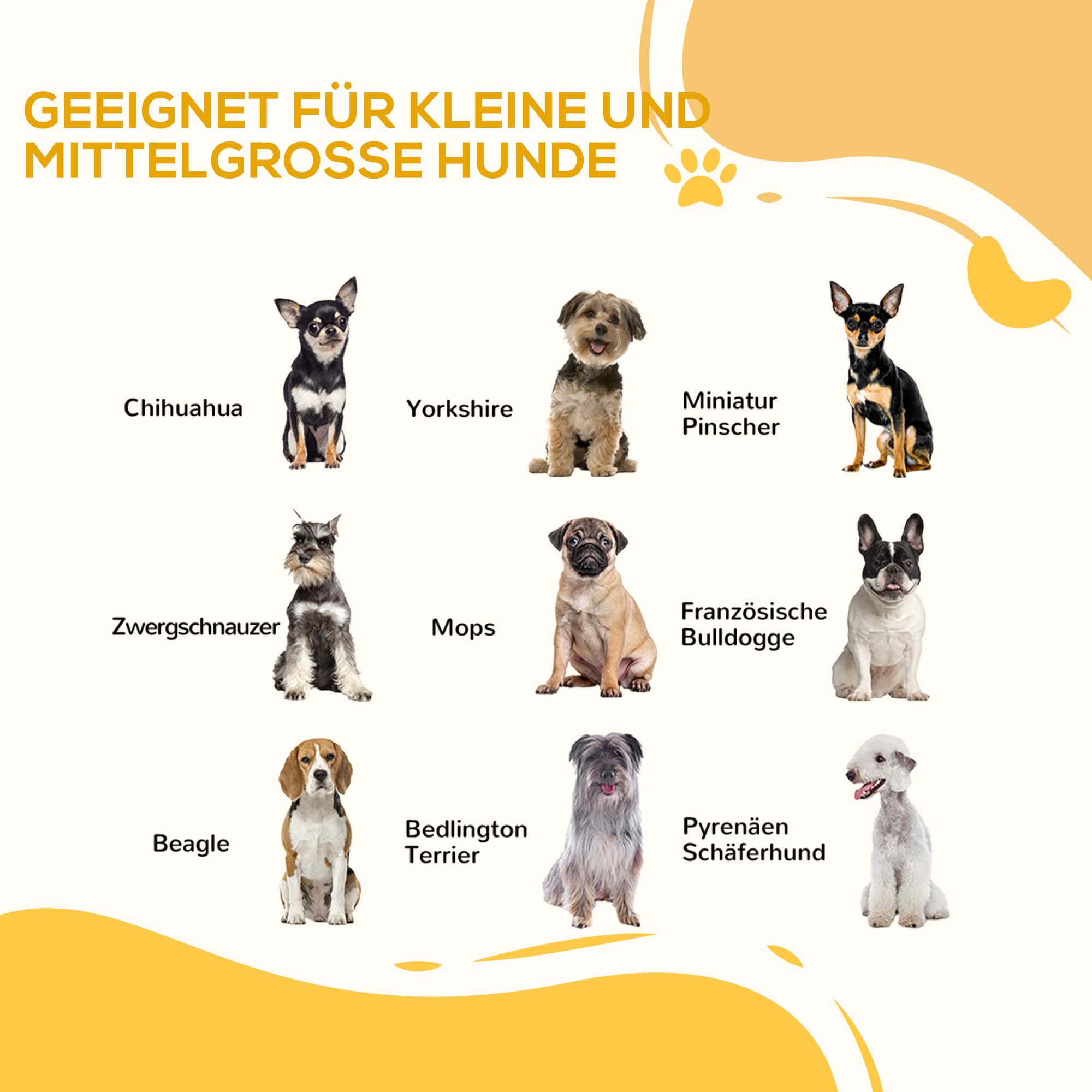PawHut Hunde Absperrgitter aus Holz Türschutzgitter Natur 375 x 44 x 70 cm | Klappbares Hundegitter mit 8 Platten, Hundeabsperrgitter, Treppenschutzgitter, Kamingitter für Ofen