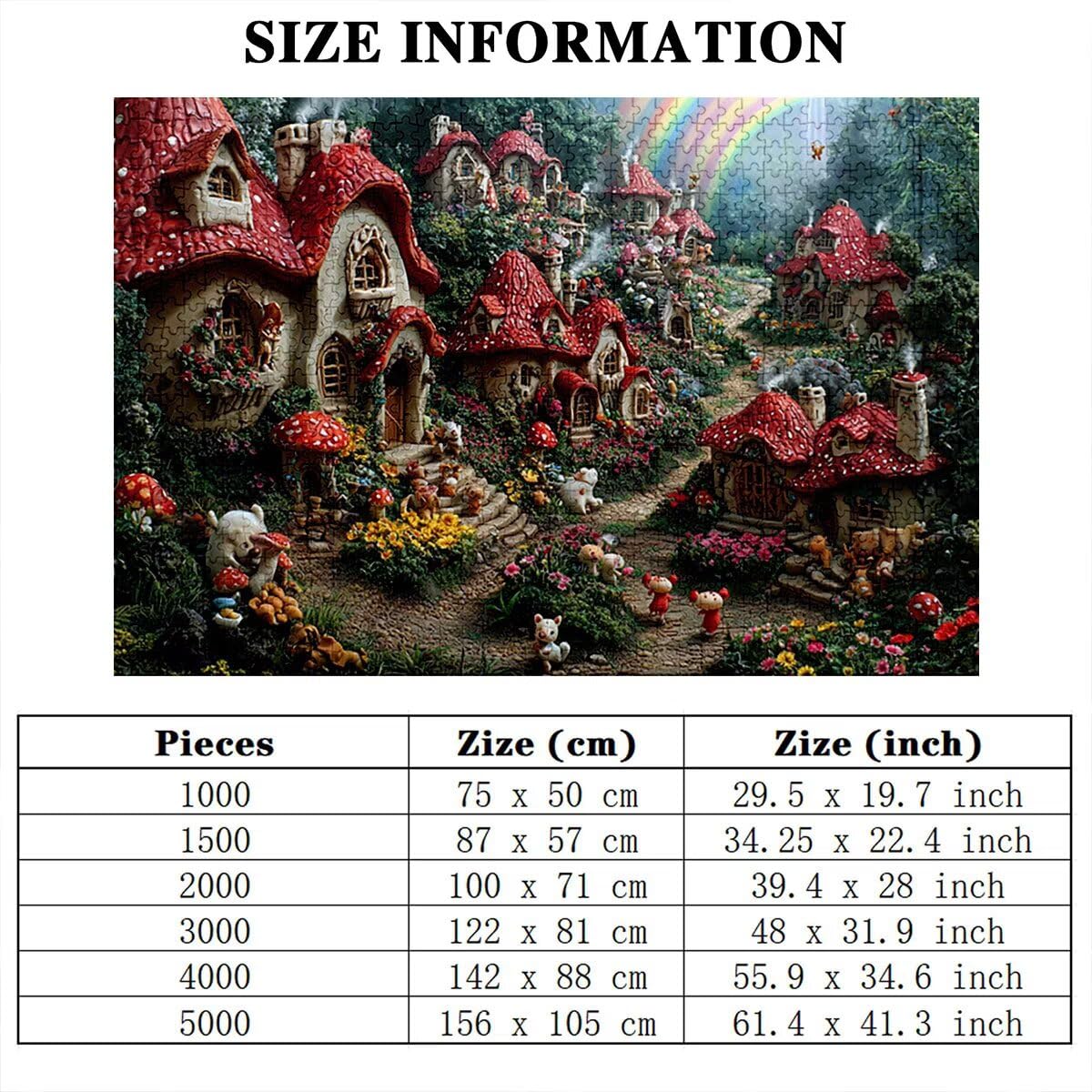 Puzzle 2000 sztuk las dla dorosłych, drewniane puzzle grzybowe dla dorosłych, trudne drewniane łamigłówki, rodzinne gry edukacyjne, łamigłówki z pudełkiem na prezent do dekoracji domu, prezent dla