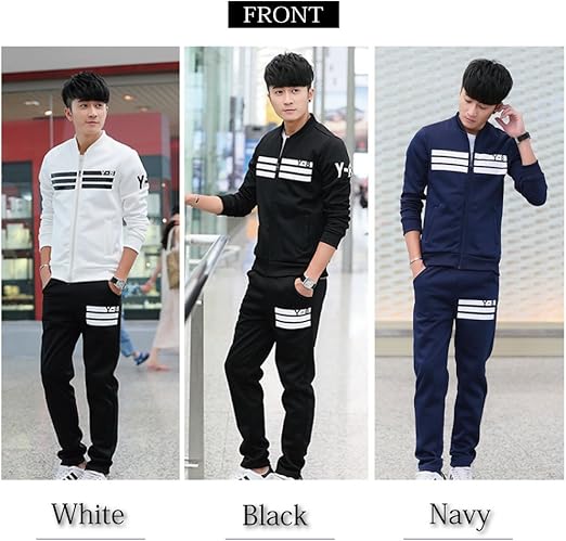 ディメンションデータ　ジャージ3点セット 30代メンズ必見】ジップアップ配色ラインセットアップ｜都会映え