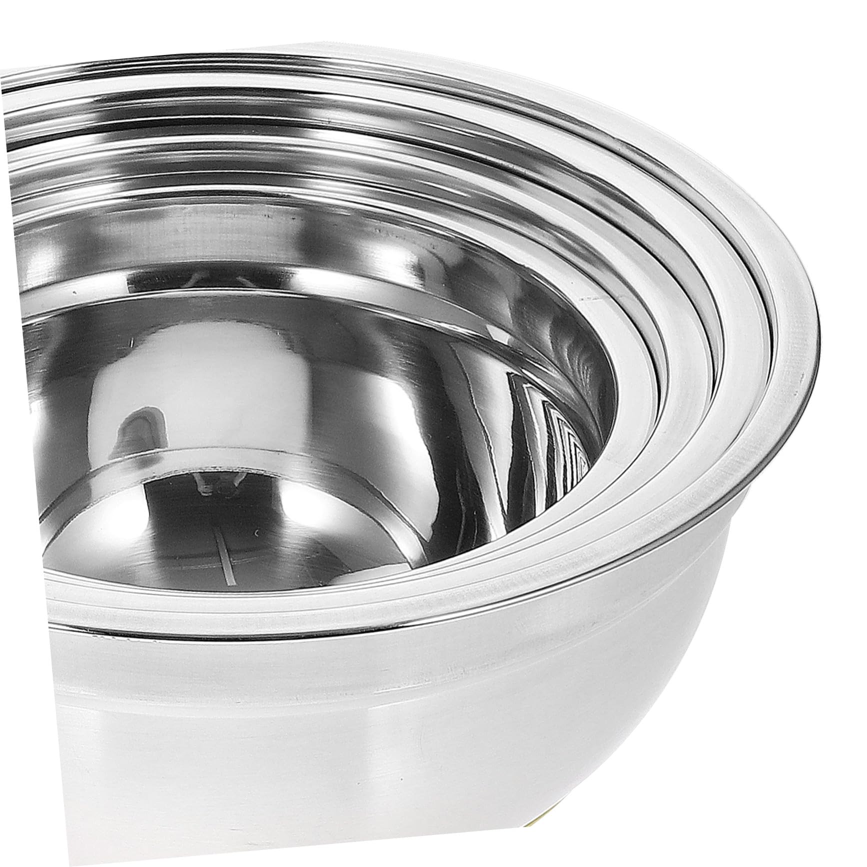 DOITOOL 4 Stück Edelstahlschüssel Schalen aus Edelstahl für Backen mit Deckel Salat Schüssel Gemüse Schüssel Speise Nudel Multifunktionale Küche Salat Zubehör Wiederverwendbare