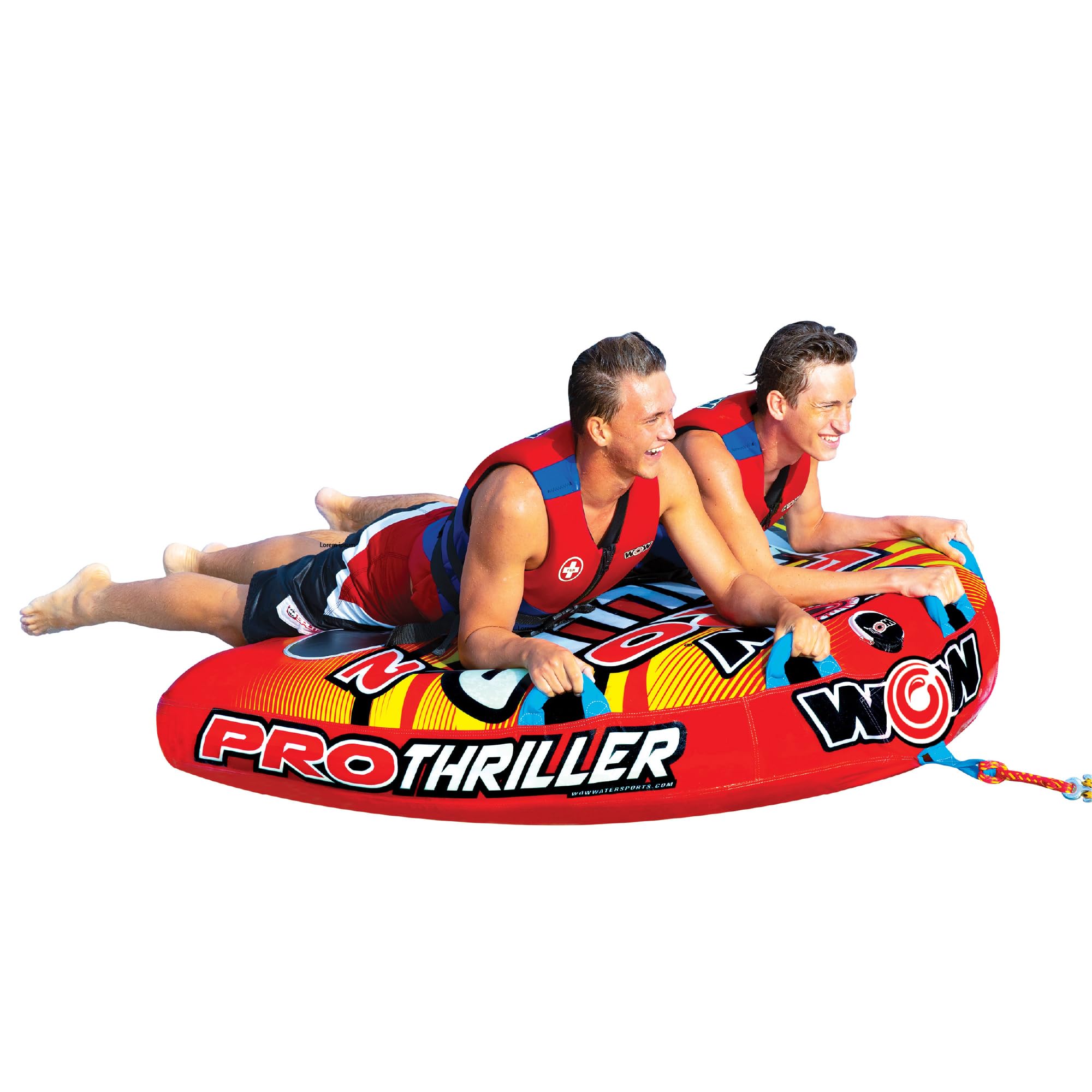 WOW Sports Pro Thriller 2 Towable Tube for Boating - 1 to 2 Person Towable - Durable Tubes for Boating