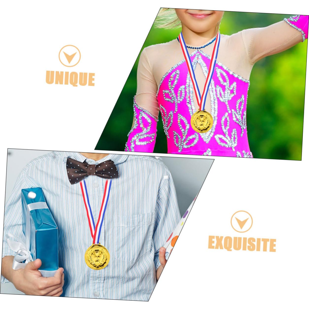 ORFOFE 50 Medallas Deportivas de Fútbol Infantil Doradas de Aleación con Resistente para Fiestas y Competencias Infantiles