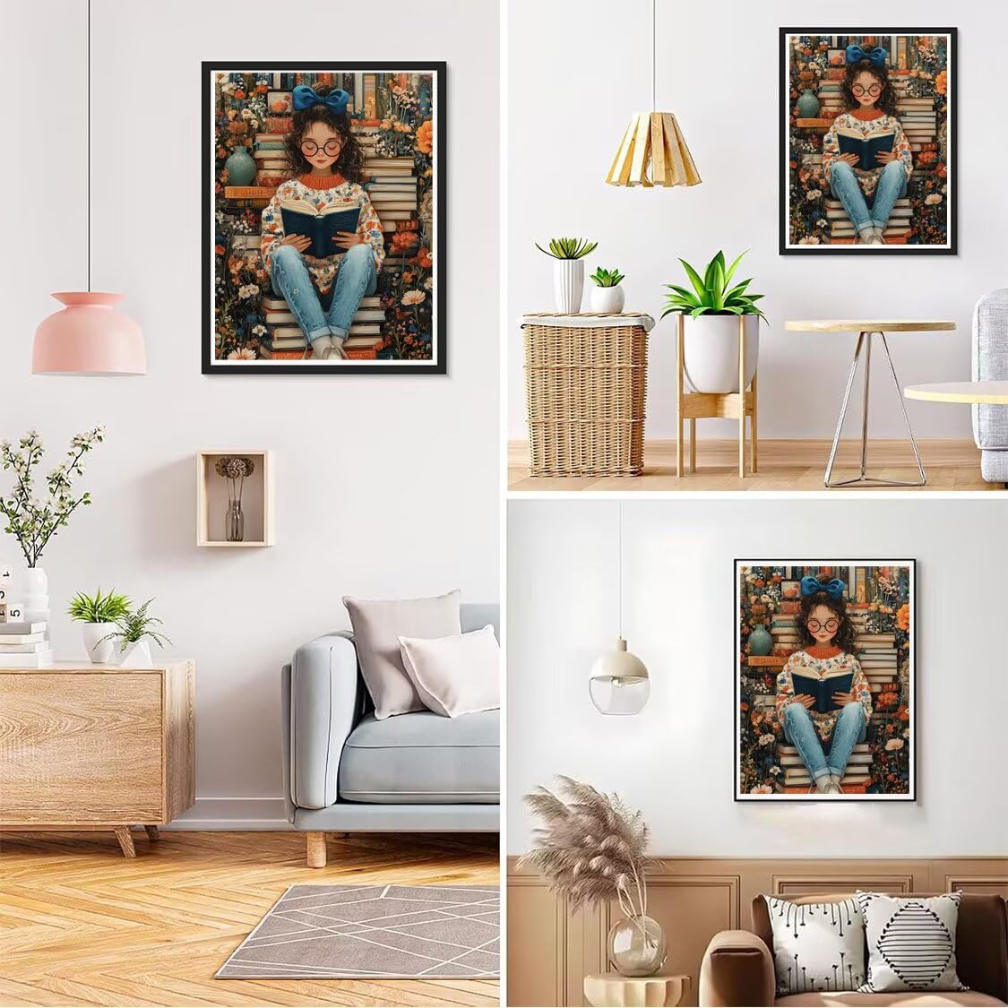 Diamond Painting XXL Mädchen für Bastelset Kinder ab 6 Jahre, Diamond Painting Bücher, 5D DIY Diamant Malerei Bilder Stickerei Set, Dimond Kristall Handwerk Geschenke für Zuhause Deko 70x90cm S-197