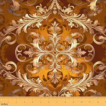 Erosebridal Retro Floral Fabric by The Yard - Bohemian Flowers Chic