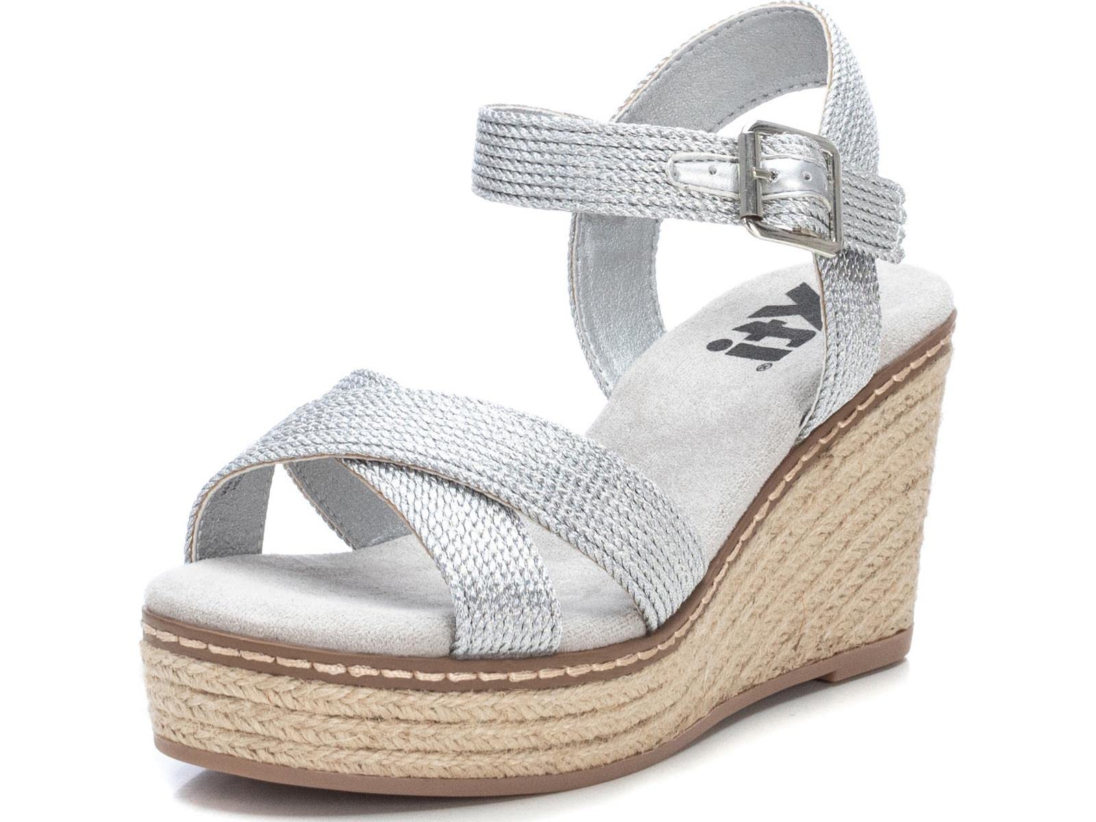 XTI 45173, Wedge Heels Sandals, PLATA,