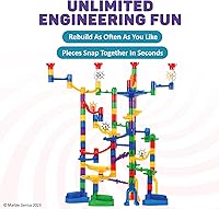 Vista 4 de Juguete translúcido Marble Genius, 85 piezas + 15 canicas de vidrio