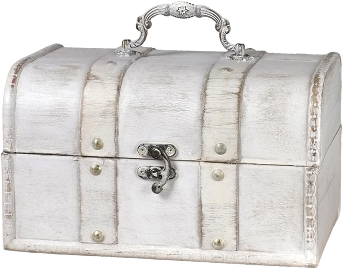 K-I GREENHOUSE Treasure Box Pot, Large, White 4036-C