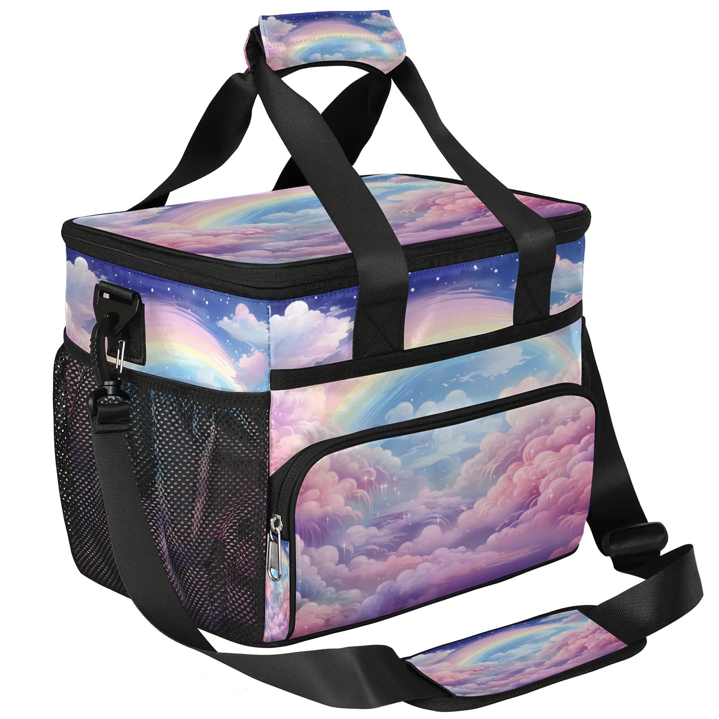 Lunch Box for Men Heavy Duty Insulated Lunch Bag for Women Rainbow Nebula Lunchbox for Adults Lunch Cooler