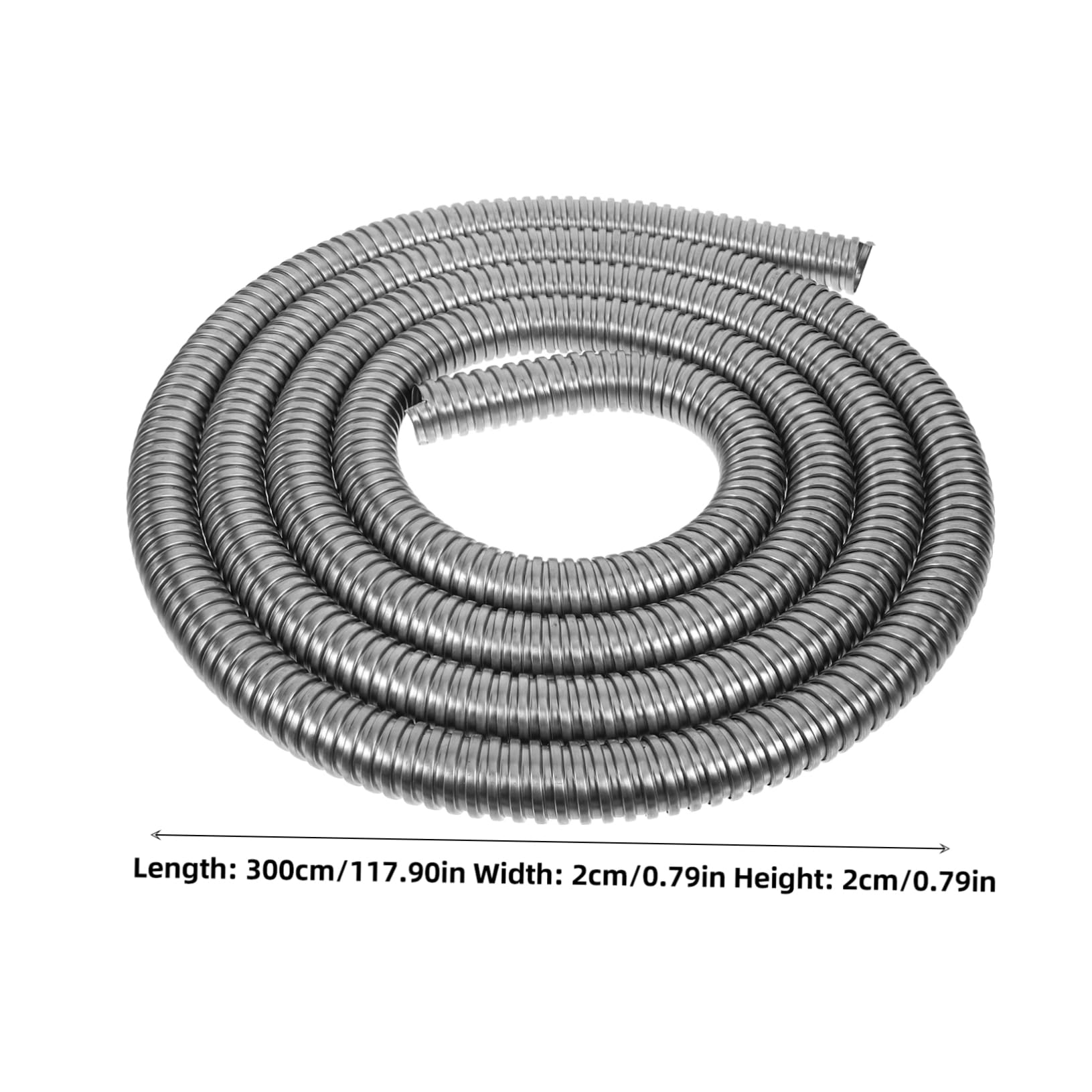 Organizador De Fundas para Cables Acero Inoxidable Metros Manguera Roscada para Protección y Gestión Hogar y Uso Industrial Tubo Espiral