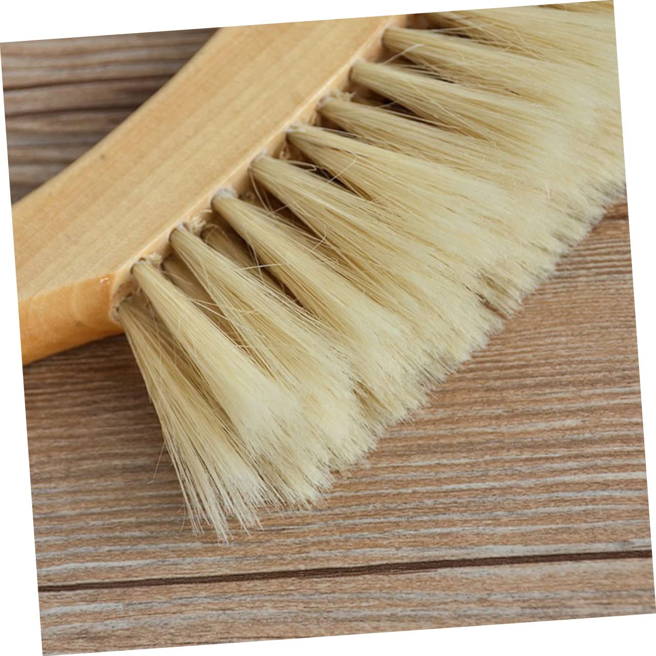 Healeved Wood Handle Bed Brush Bristle Brush for Bed Upholstery Desk Kitchen Large Bristles for Easy Cleaning