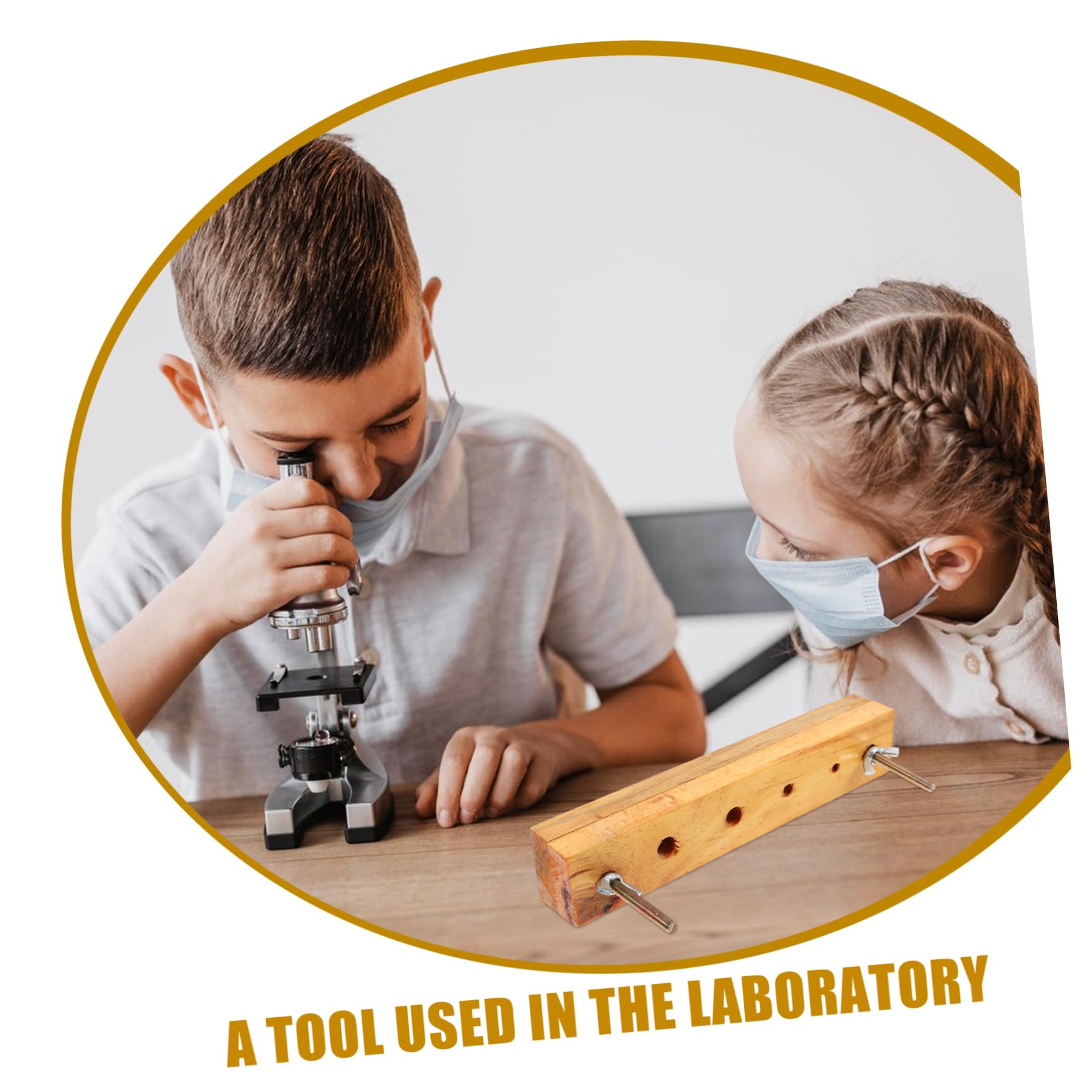 BESTonZON 5pièces Pince à Trou Bois Pour Laboratoire Outil Enseignement Scientifique Accessoire De Perforation Bois Et Caoutchouc Instrument De Chimie Pour Étudiants Pratique Et Compact