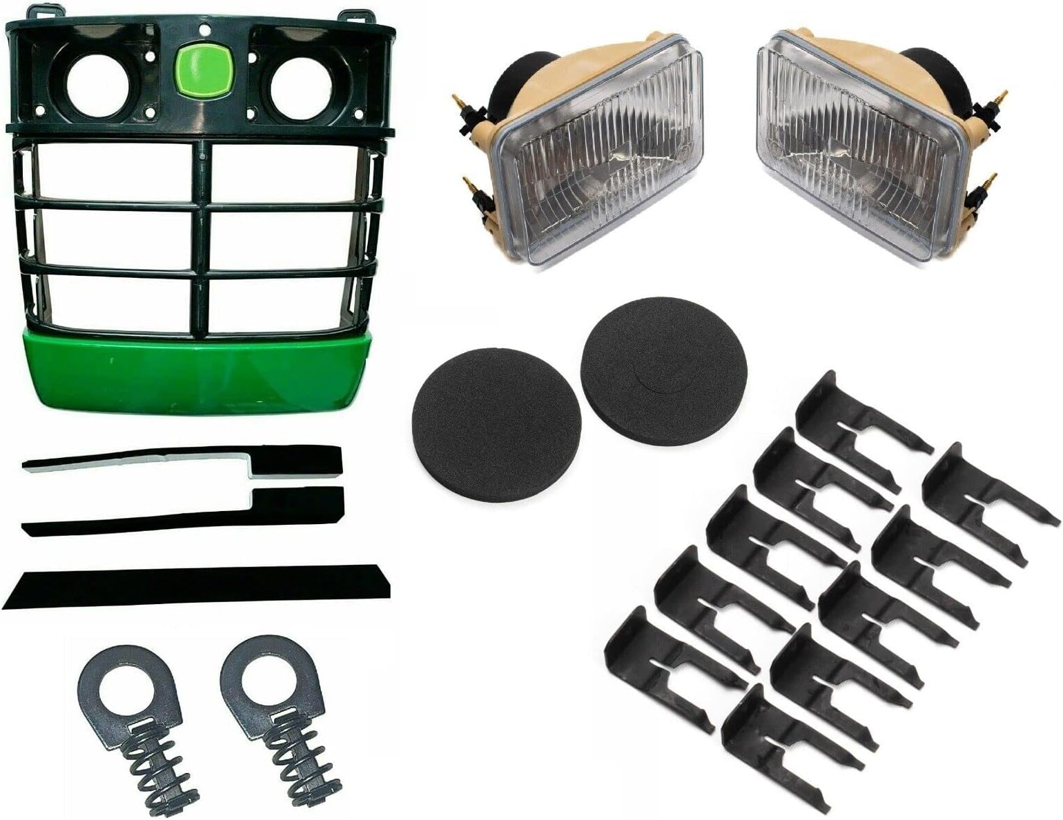 Grille/Head Lights/Mounting Pad/Clips LVA11379 Compatible With John Deere 4200 4300 4400