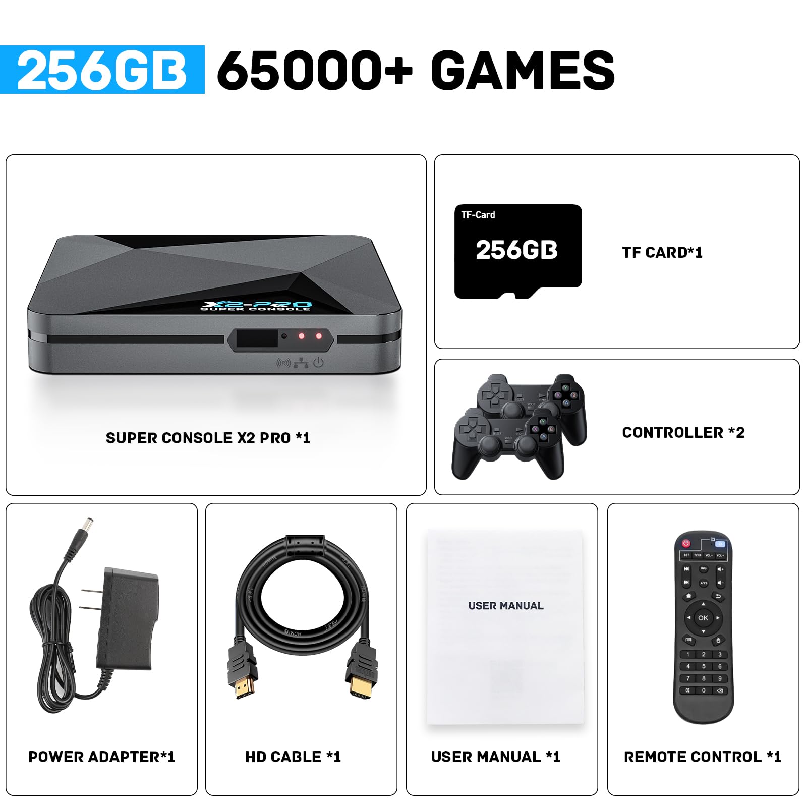 Amazon.com: Kinhank Super Console X2 Pro Retro Game Console Built