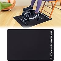 Vista 8 de TOBWOLF Non-Slip Workout Mat for Ellipse Leg Exerciser, Ellipse Machine Mat, Exercise Mat for Under Desk Ellipticals, Suitable for Electric Seated