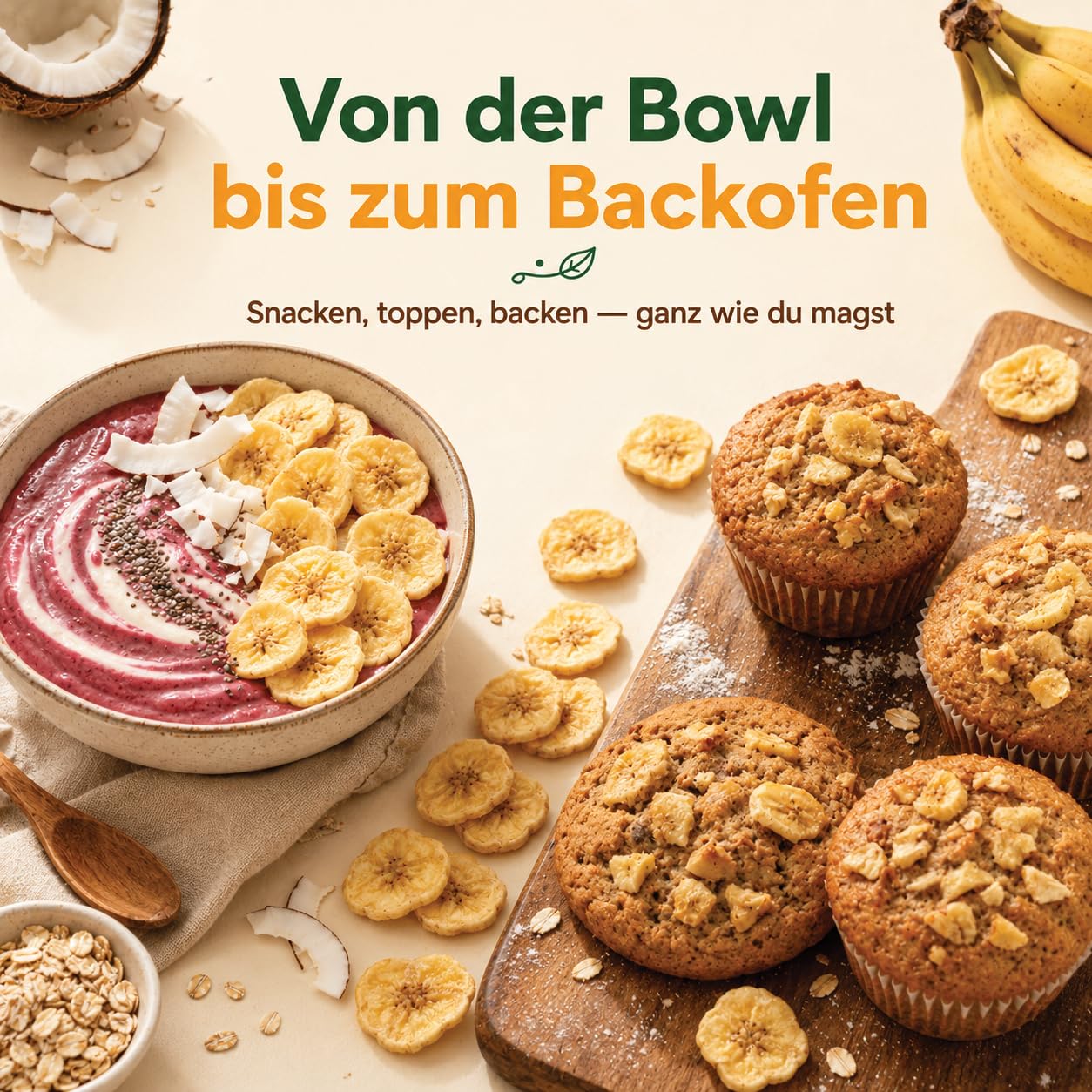 GiDeli Bananenchips Getrocknet 4x5kg - Knusprige Banana Chips aus sonnengereiften Früchten der Philippinen - In Kokosöl veredelt & ohne Palmöl - Dried Banana für Müsli, Joghurt & als Snack