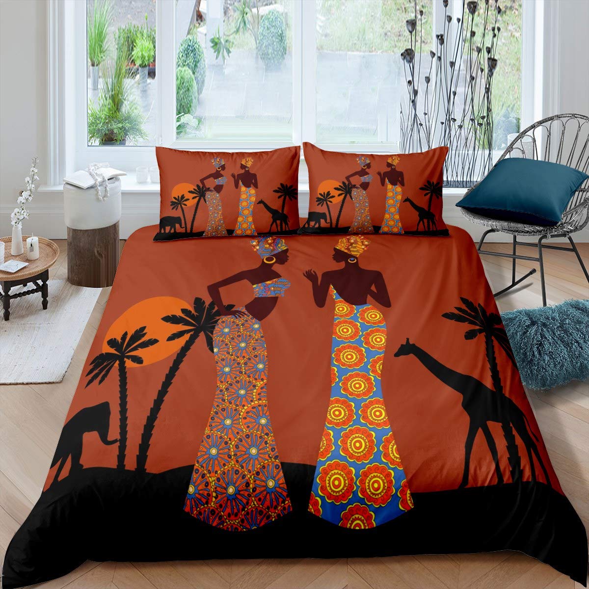Copripiumino Matrimoniale Leopardato Nero 260x240 Cm – Set Con 2 Federe 50x80, Microfibra Morbida