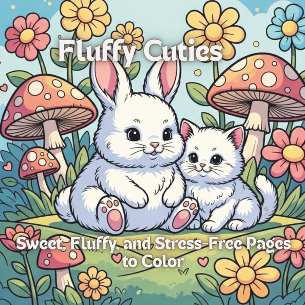 Fluffy Cuties coloring book: Sweet, Fluffy, and Stress-Free Pages to Color