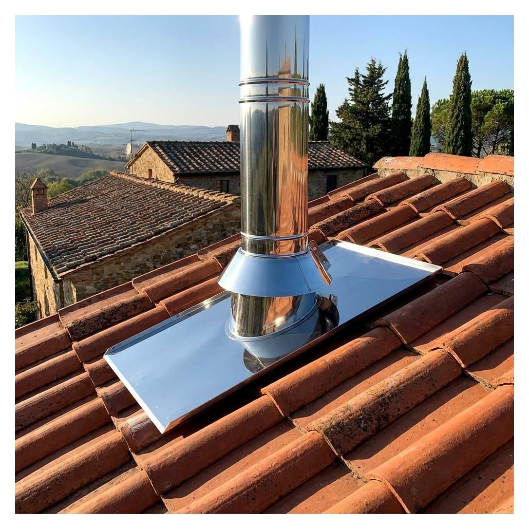 MAKA Faldale Inclinato 10-30 Gradi Canna Fumaria Doppia Parete Ø 180 mm