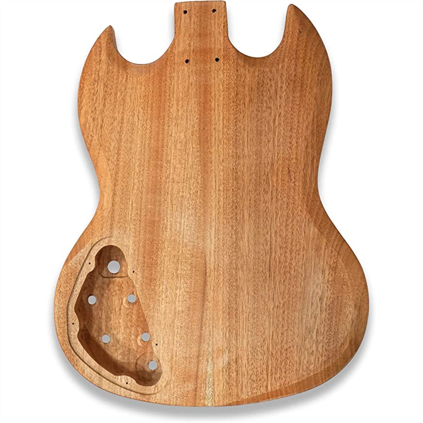 kit de guitarra electrica sin terminar Cuerpo De Caoba Pulido A Mano, Diapasón De Palisandro, Conjunto Completo De Piezas De Guitarra Eléctrica Kit de guitarra eléctrica
