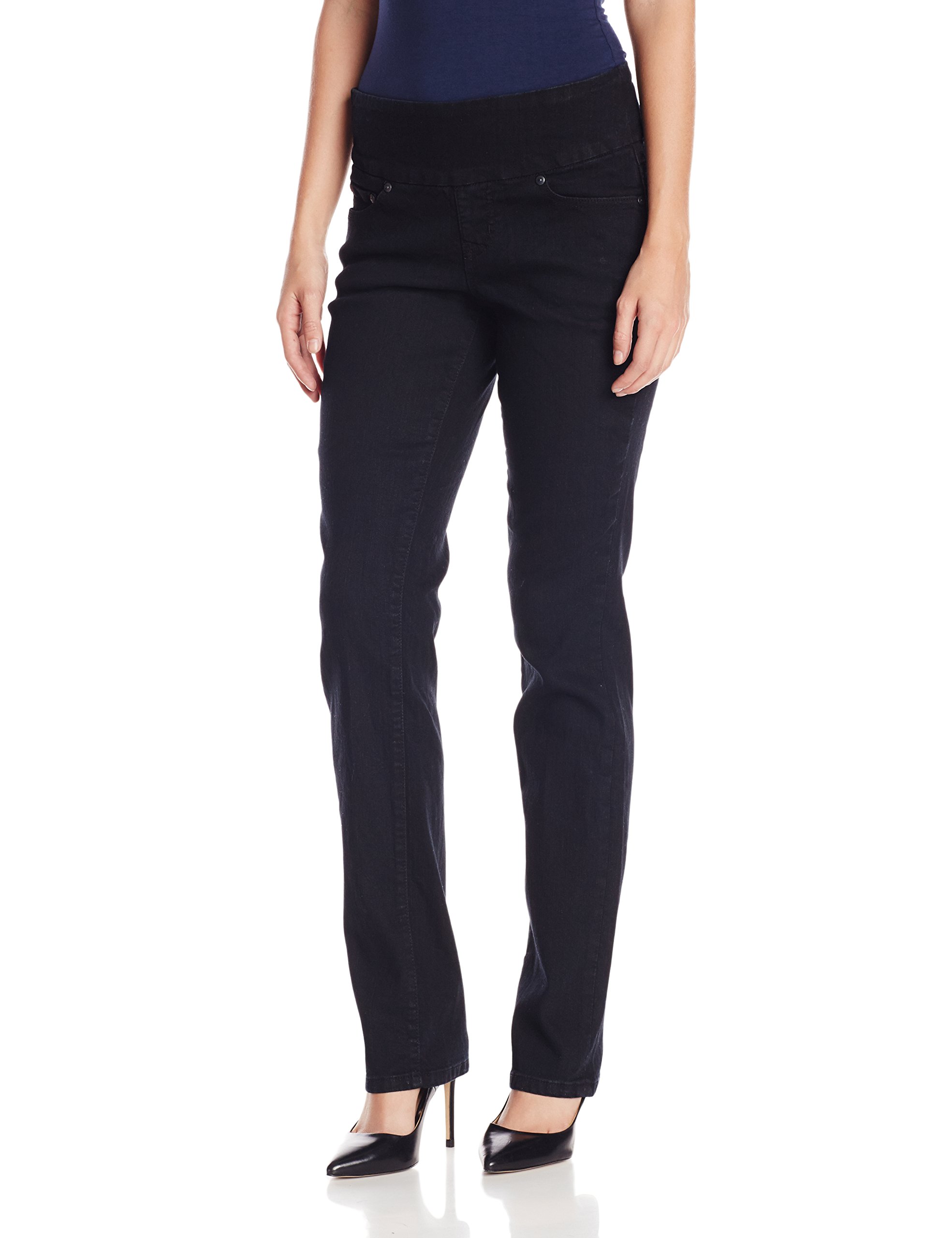 JagWomen's Peri Mid Rise Straight Leg Pull-on Jeans