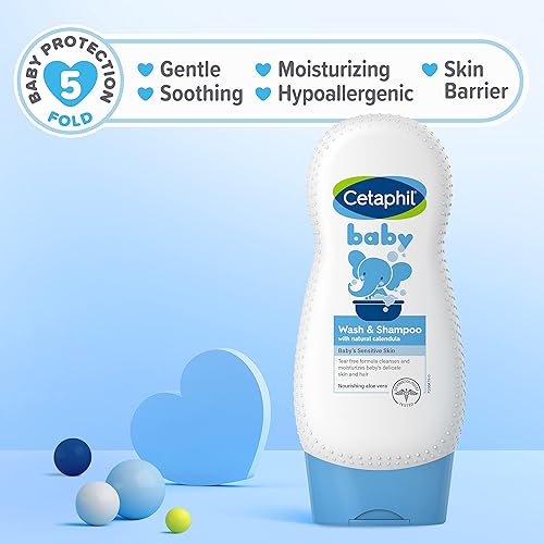 Miniatura 6 de Cetaphil Baby Wash  Champú paquete de 2 unidades 135 onzas hipoalergénico lo suficientemente suave para el uso diario sin jabón