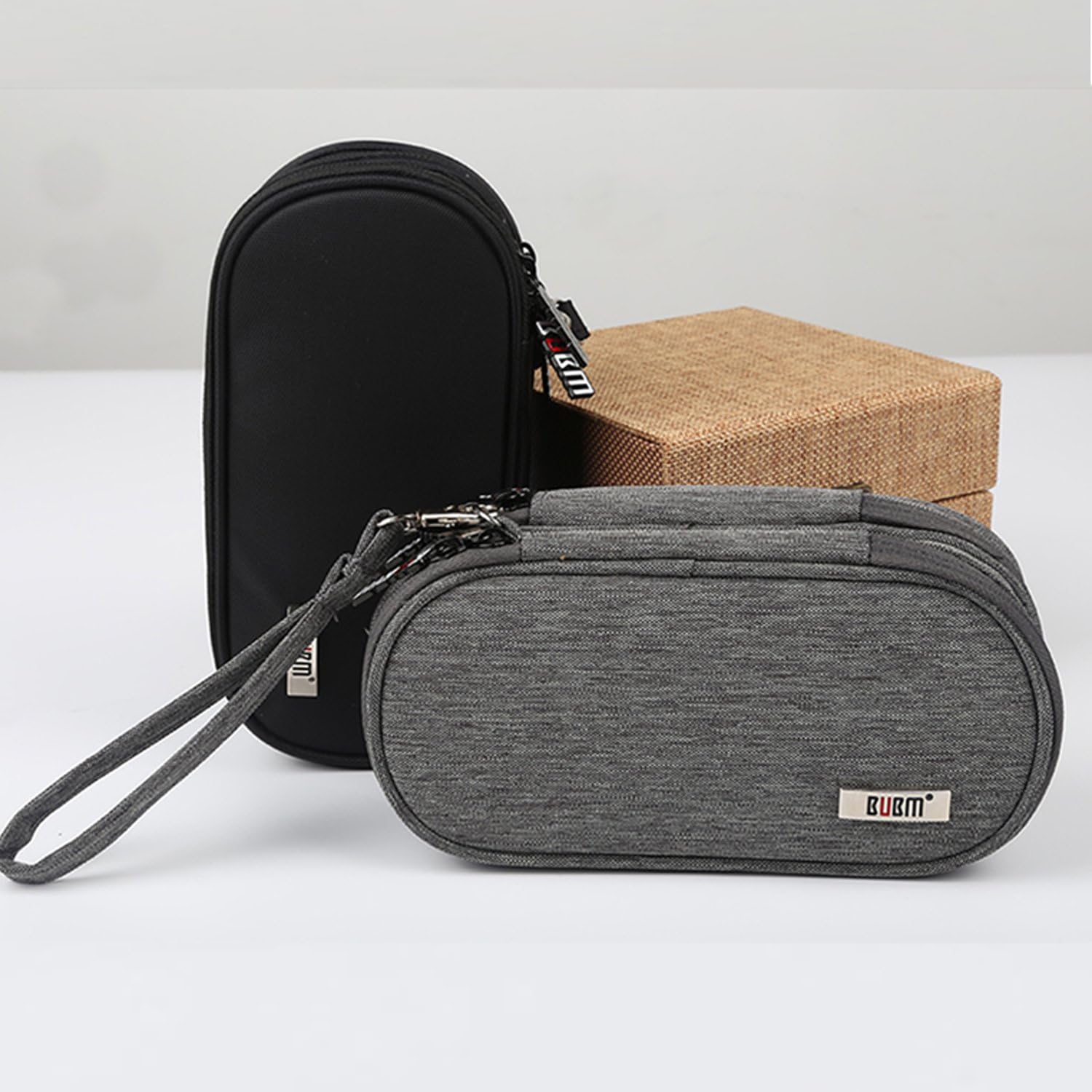 BUBM Double Compartment Storage Case Compatible with PS Vita and PSP, Protective Carrying bag, Portable Travel Organizer Case Compatible with PSV and Other Accessories, Black - Image 7