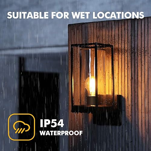 Miniatura 6 de LUTEC Lámpara de pared exterior con sensor de movimiento, aplique de pared exterior del atardecer al amanecer, linterna de pared de aluminio