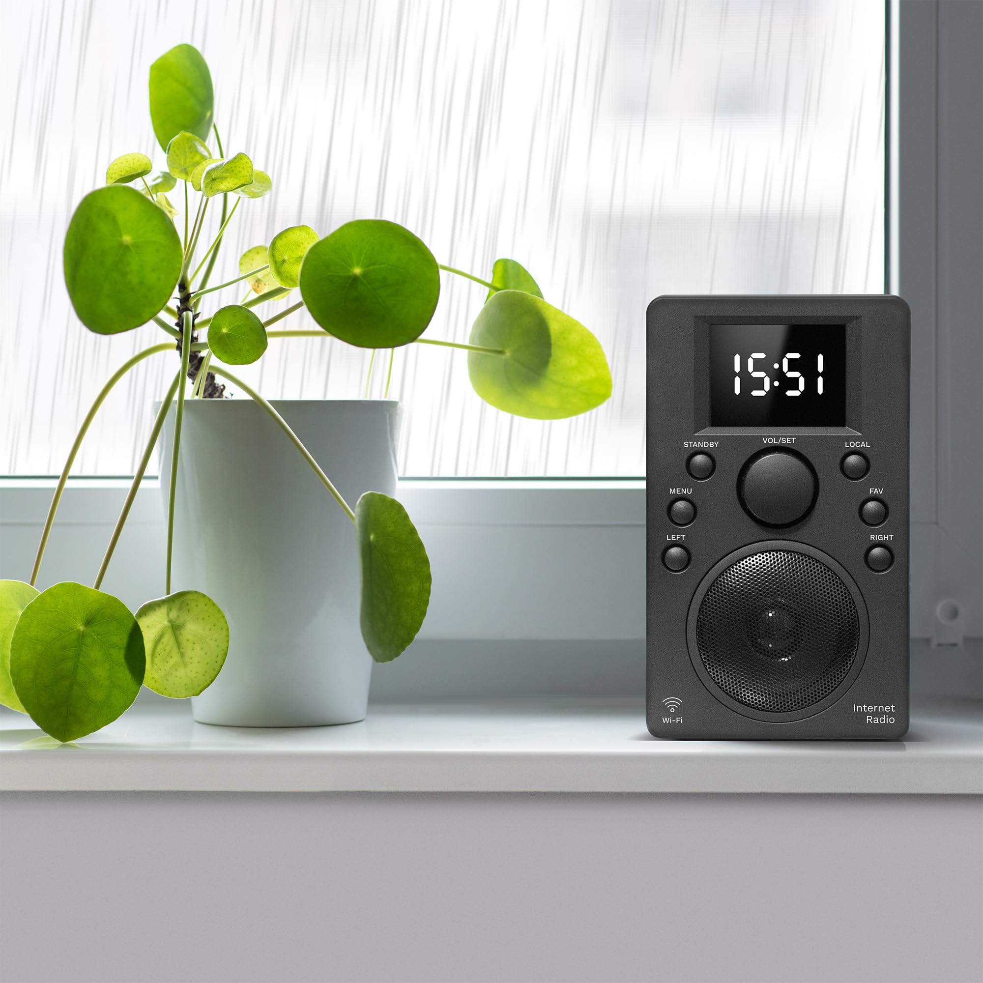 Krüger&Matz Radio Internetowe Bluetooth 5.0 Wyświetlacz 2,4" Wi-Fi Budzik KM0818.1